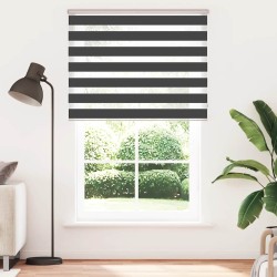 Store zèbre noir 145x230 cm largeur du tissu 140,9 cm polyester 