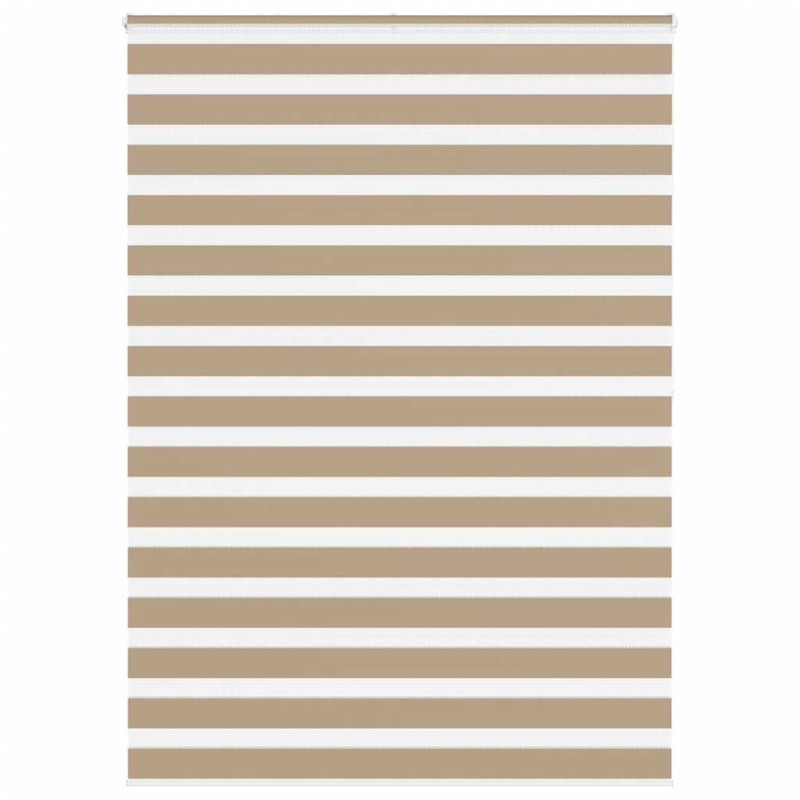 Store zèbre marron sable largeur du tissu 150,9 cm polyester 
