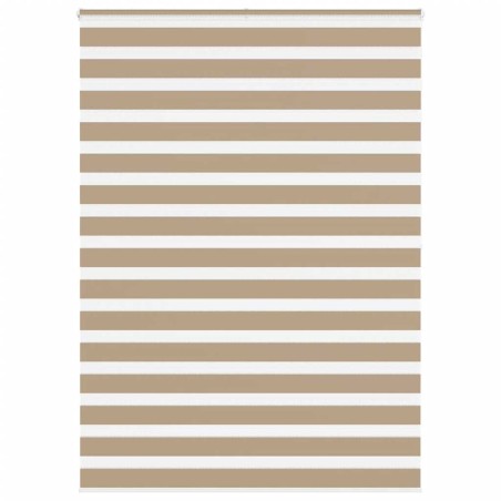 Store zèbre marron sable largeur du tissu 150,9 cm polyester 