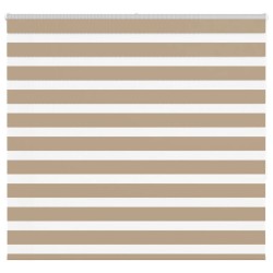 Store zèbre marron sable largeur du tissu 155,9cm polyester 