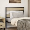 Tête de lit chêne sonoma 75 cm fer et bois d'ingénierie 