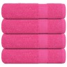 Serviettes de bain 4 pcs rose 100x150 cm 360 g/m² 100% coton 