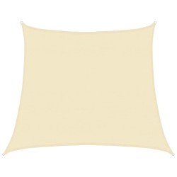 Voile d'ombrage 160 g/m² Crème 4/5x4 m PEHD 