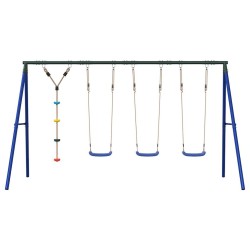 Ensemble balançoire d'extérieur balançoires et corde à disque 