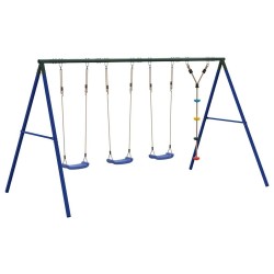 Ensemble balançoire d'extérieur balançoires et corde à disque 