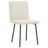 Chaises à manger lot de 6 crème velours 