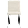 Chaises à manger lot de 6 crème velours 