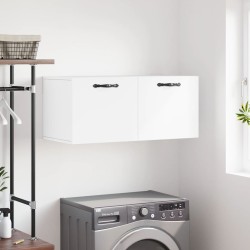 Armoire murale blanc 80x36,5x35 cm bois d'ingénierie 