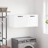 Armoire murale blanc 80x36,5x35 cm bois d'ingénierie 