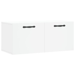 Armoire murale blanc 80x36,5x35 cm bois d'ingénierie 