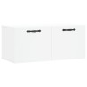 Armoire murale blanc 80x36,5x35 cm bois d'ingénierie 