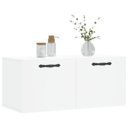 Armoire murale blanc 80x36,5x35 cm bois d'ingénierie 