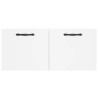 Armoire murale blanc 80x36,5x35 cm bois d'ingénierie 