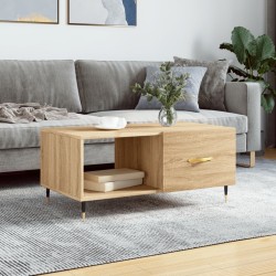 Table basse chêne sonoma 90x50x40 cm bois d'ingénierie 