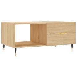 Table basse chêne sonoma 90x50x40 cm bois d'ingénierie 