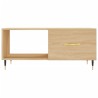 Table basse chêne sonoma 90x50x40 cm bois d'ingénierie 