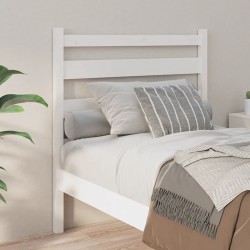 Tête de lit Blanc 106x4x100 cm Bois massif de pin 