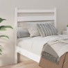 Tête de lit Blanc 106x4x100 cm Bois massif de pin 