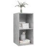 Meuble TV mural Gris béton 37x37x72 cm Bois d’ingénierie 