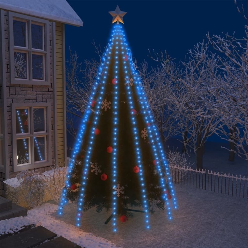 Guirlande lumineuse avec 500 LED Bleu 500 cm Int/Ext 
