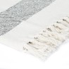 Couverture Coton Rayures 220x250 cm Anthracite 
