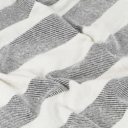 Couverture Coton Rayures 220x250 cm Anthracite 
