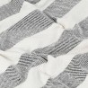 Couverture Coton Rayures 220x250 cm Anthracite 