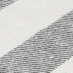 Couverture Coton Rayures 220x250 cm Anthracite 
