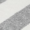 Couverture Coton Rayures 220x250 cm Anthracite 