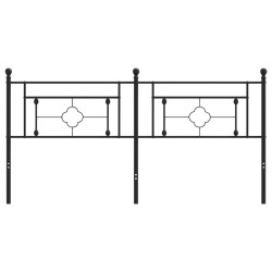 Tête de lit métal noir 180 cm 