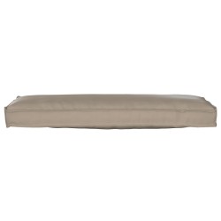 Coussin de palette pour Banc Taupe 120x40x8 cm Tissu Oxford 