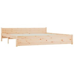 Cadre de lit sans matelas avec tiroirs 