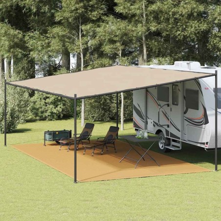 Tapis de tente sable 400x800 cm PEHD 