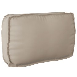 Ensemble de coussins pour palettes 2 pièces taupe en tissu Oxford 