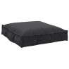 Ensemble de coussins de palette 2 pièces en tissu Oxford noir 