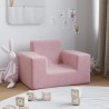 Canapé pour enfants Rose Peluche douce 