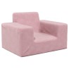 Canapé pour enfants Rose Peluche douce 