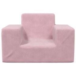 Canapé pour enfants Rose Peluche douce 