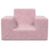 Canapé pour enfants Rose Peluche douce 