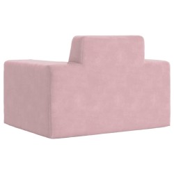 Canapé pour enfants Rose Peluche douce 