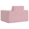 Canapé pour enfants Rose Peluche douce 