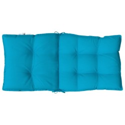 Coussins de chaise à dossier bas lot de 2 bleu clair 