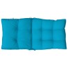 Coussins de chaise à dossier bas lot de 2 bleu clair 