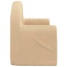 Canapé pour enfants 2 places crème peluche douce 