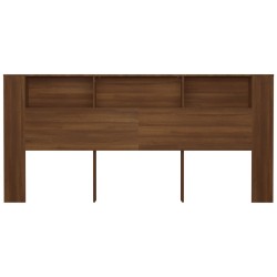 Armoire de tête de lit Chêne marron 220x18,5x104,5 cm 