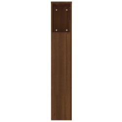 Armoire de tête de lit Chêne marron 220x18,5x104,5 cm 