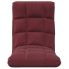 Chaise pliable de sol Rouge bordeaux Tissu 