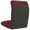 Chaise pliable de sol Rouge bordeaux Tissu 