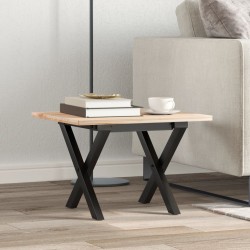 Pieds de table basse cadre en X 40x40x33 cm acier 