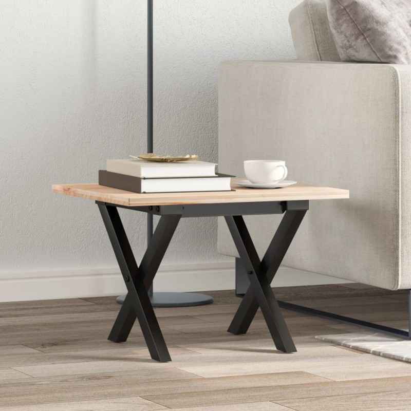 Pieds de table basse cadre en X 40x40x33 cm acier Pieds de table basse cadre en X 40x40x33 cm acier